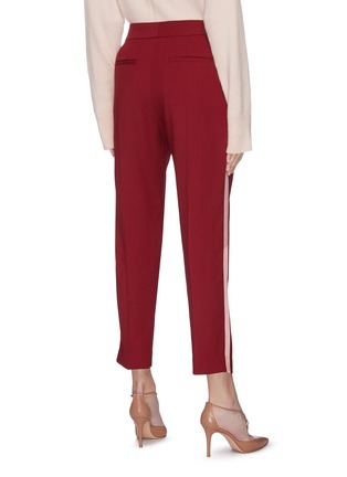 背面 - 点击放大 - ROKSANDA - Colwyn侧条纹褶裥修身混初剪羊毛长裤