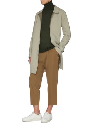 模特儿示范图 - 点击放大 - EQUIL - 高领混羊毛及丝及羊绒针织衫