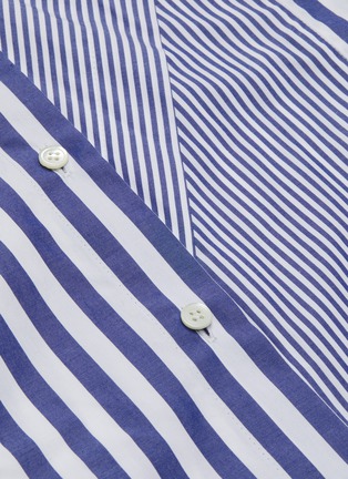  - THE KEIJI - 可拆式衣领及前襟条纹纯棉衬衫