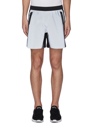 首图 - 点击放大 - BLACKBARRETT - 拼接设计反光跑步短裤