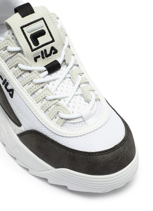细节 - 点击放大 - FILA - Disruptor II Lite拼接设计厚底运动鞋