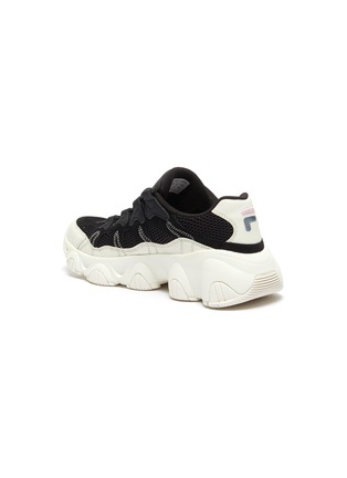  - FILA - logo真皮拼接网眼布运动鞋