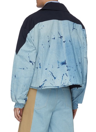 背面 - 点击放大 - FENG CHEN WANG - 拼接设计扎染效果纯棉夹克