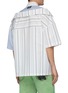 背面 - 点击放大 - FENG CHEN WANG - 仿两件式设计拼色条纹混棉衬衫