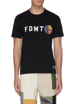 首图 - 点击放大 - FDMTL - 品牌名称日式刺绣拼贴纯棉T恤