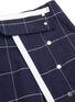 细节 - 点击放大 - 3.1 PHILLIP LIM - 包裹式格纹混棉半裙
