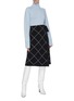 模特儿示范图 - 点击放大 - PROENZA SCHOULER - 高领羊绒罗纹针织衫