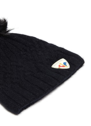 细节 - 点击放大 - ROSSIGNOL - 金属丝线毛球混羊毛及安哥拉毛针织帽