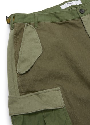  - FDMTL - 拼色设计翻盖口袋纯棉工装裤