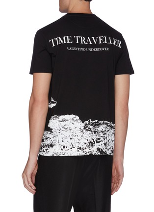 背面 - 点击放大 - VALENTINO GARAVANI - x UNDERCOVER TIME TRAVELLER太空主题图案纯棉T恤