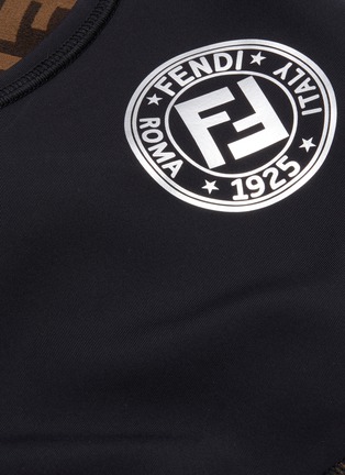 细节 - 点击放大 - FENDI SPORT - Fendirama FF logo交叉背带运动内衣