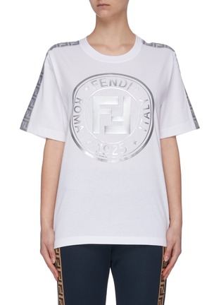 首图 - 点击放大 - FENDI SPORT - FENDIRAMA FF LOGO品牌标志纯棉T恤