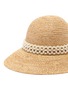 细节 - 点击放大 - LAURENCE & CHICO - 人造珍珠帽带点缀编织草帽