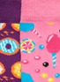 细节 - 点击放大 - HAPPY SOCKS - 儿童款拼色甜甜圈冰淇淋图案针织袜两件套