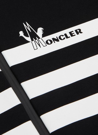  - MONCLER - logo拼色条纹纯棉连帽外套