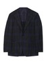 首图 - 点击放大 - RING JACKET - 平驳领拼色格纹丝混亚麻及羊毛西服外套