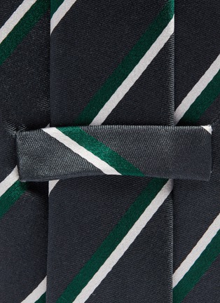 细节 - 点击放大 - STEFANOBIGI MILANO - Rio拼色条纹领带