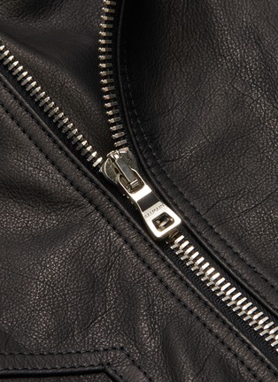  - BALMAIN - Perfecto品牌名称小牛皮夹克