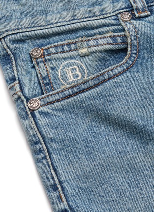  - BALMAIN - Vintage水洗修身混棉牛仔裤