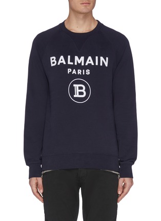 首图 - 点击放大 - BALMAIN - 品牌名称纯棉卫衣