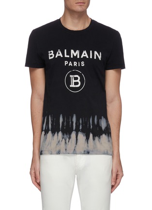 首图 - 点击放大 - BALMAIN - 品牌名称B字母扎染效果纯棉T恤