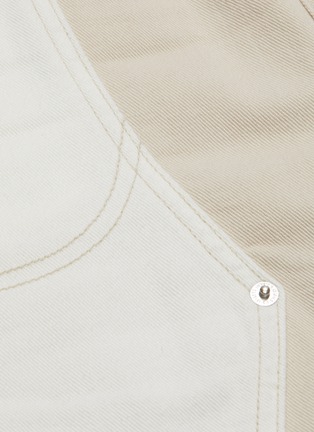 细节 - 点击放大 - CURRENT/ELLIOTT - THE AGATHA拼接设计棉质半裙