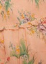 细节 - 点击放大 - ZIMMERMANN - ZINNIA系带木耳边花卉图案褶裥棉混丝连衣裙