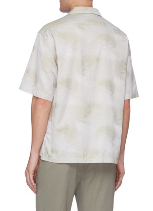 背面 - 点击放大 - BARENA - Mola Palma棕榈叶图案短袖衬衫