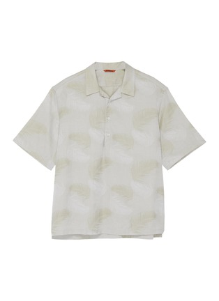 首图 - 点击放大 - BARENA - Mola Palma棕榈叶图案短袖衬衫