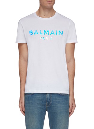 首图 - 点击放大 - BALMAIN - 拼色品牌名称纯棉T恤
