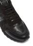 细节 - 点击放大 - VALENTINO GARAVANI - Valentino Garavani拼接设计铆钉迷彩纹理真皮运动鞋