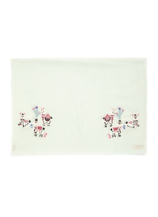 细节 - 点击放大 - JANAVI - Alpaca embroidery merino wool scarf