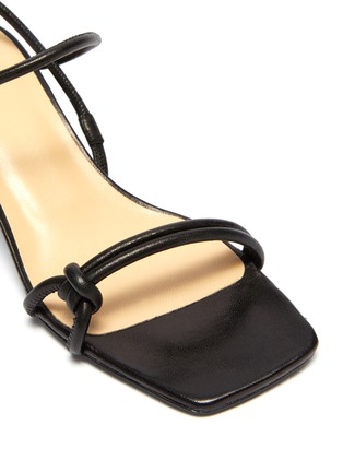 细节 - 点击放大 - BY FAR - Charlie' single band knot leather sandals