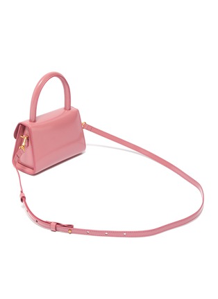 细节 - 点击放大 - BY FAR - Mini patent leather top handle tote