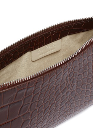 细节 - 点击放大 - BY FAR - RACHEL小号鳄鱼纹真皮单肩包