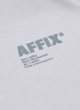  - AFFIX - 拼色logo文字长袖T恤