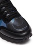 细节 - 点击放大 - VALENTINO GARAVANI - VALENTINO GARAVANI拼接设计铆钉迷彩真皮运动鞋