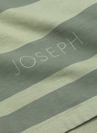  - JOSEPH - 品牌名称拼色条纹下摆T恤