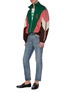 模特儿示范图 - 点击放大 - GUCCI - G logo拼接混棉外套