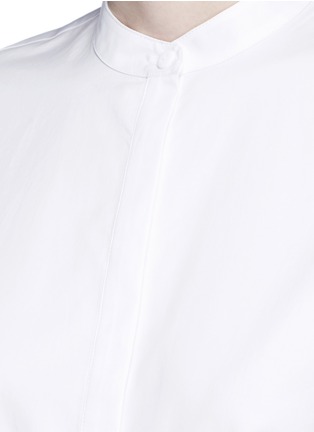 细节 - 点击放大 - TIBI - 扭结袖口纯棉衬衫