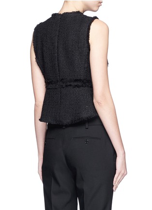 背面 - 点击放大 - PROENZA SCHOULER - 编织花呢荷叶边上衣