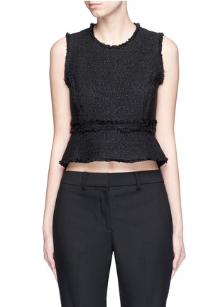 首图 - 点击放大 - PROENZA SCHOULER - 编织花呢荷叶边上衣