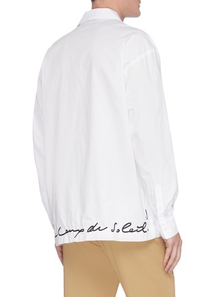 背面 - 点击放大 - JACQUEMUS - LA CHEMISE COUP DE SOLEIL手写英文字纯棉衬衫