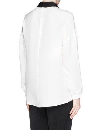 背面 - 点击放大 - 3.1 PHILLIP LIM - 透视真丝拼贴长袖上衣