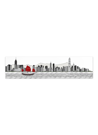 首图 –点击放大 - ROB PEPPER - Hong Kong Skyline with Red Aqua Luna limited edition wall art