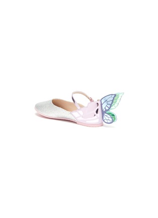 细节 - 点击放大 - SOPHIA WEBSTER - CHIARA儿童款立体蝴蝶翅膀闪粉玛丽珍鞋