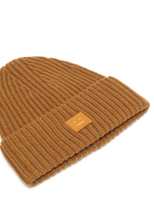 pansy儿童款表情徽章羊毛针织帽