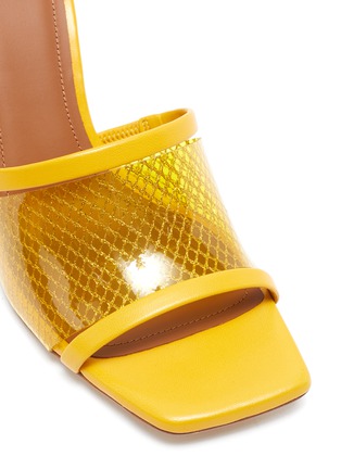 细节 - 点击放大 - MALONE SOULIERS - DEMI搭带网眼PVC粗跟凉鞋