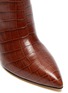 细节 - 点击放大 - PARIS TEXAS - 鳄鱼纹真皮粗跟长靴