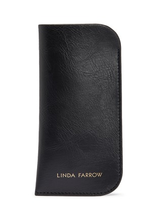 细节 - 点击放大 - LINDA FARROW - 玳瑁纹板材太阳眼镜